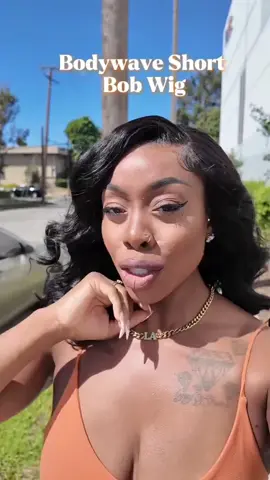 OMG‼️😨 No wayyy it’s a wig?😱 @lizzglams  Hair ✅ Ashimary Pre styled body wave short wig in my 🅱️ℹ️0️⃣🔗 #ashimaryhair #ashimarywig #naturalhair #wiginstall #gluelesswig #hairstyles #wigstylist #blackgirlhair #humanhair #naturalhairline #beauty #silkpress 
