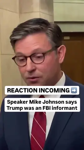 Lisa Rubin (@lawofruby) addresses Speaker Mike Johnson's claim that Donald Trump was an FBI informant regarding the Jeffrey Epstein files. Rubin clarifies, 