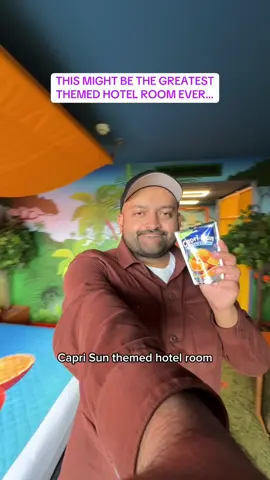 AD staying in the capri sun room at chessington world of adventures was honestly a dream come true! send this to someone who needs to visit here! thank you @Chessington World ofAdventures for the gifted stay! #chessington #caprisun #themedhotel #chessingtonworlofadventures #fyp