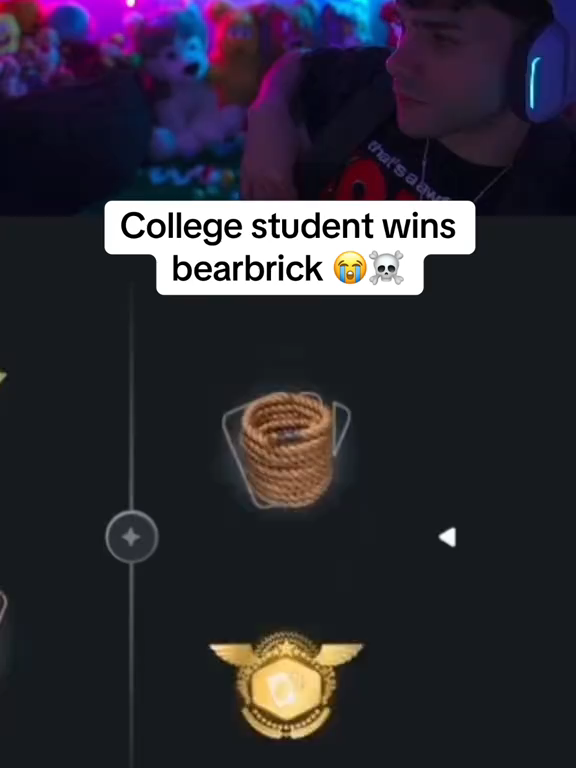 College student wins bearbrick #epic #kick #fyp #packdraw