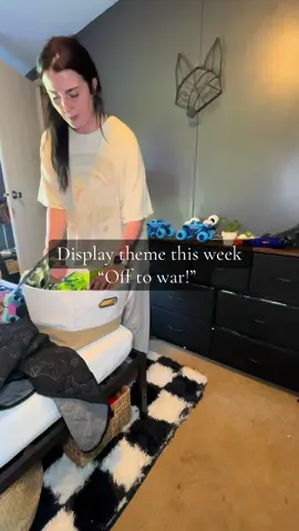 Display themes are my favorite 🖤 #fyp #CleanTok #cleaning #kidsroom #foryourpage 