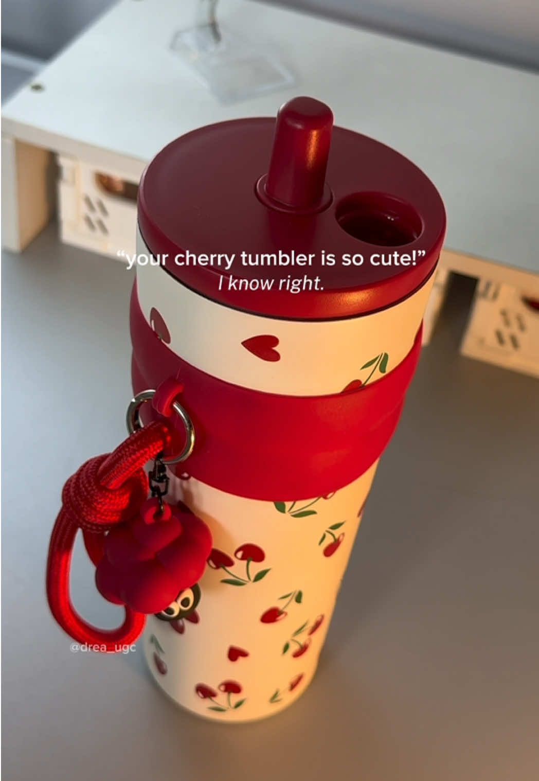 Pretty cherry tumbler from @Civago.ph #civago #civagotumbler #tumblersoftiktok #tumbler #tumblerviral 