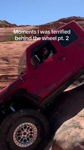 Replying to @Barry PART 2: screaming on the way down on these obstacles help make them feel less scary imo🙈 #royaljosieness #jeepgladiator #rockcrawler #jeepsoftiktok #screamitout 