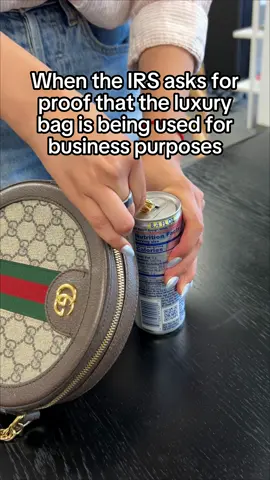 Close enough? 😅 Be sure to work with a tax professional to know what really counts as a business expense. #PersonalFinance #gucci #luxury #business 