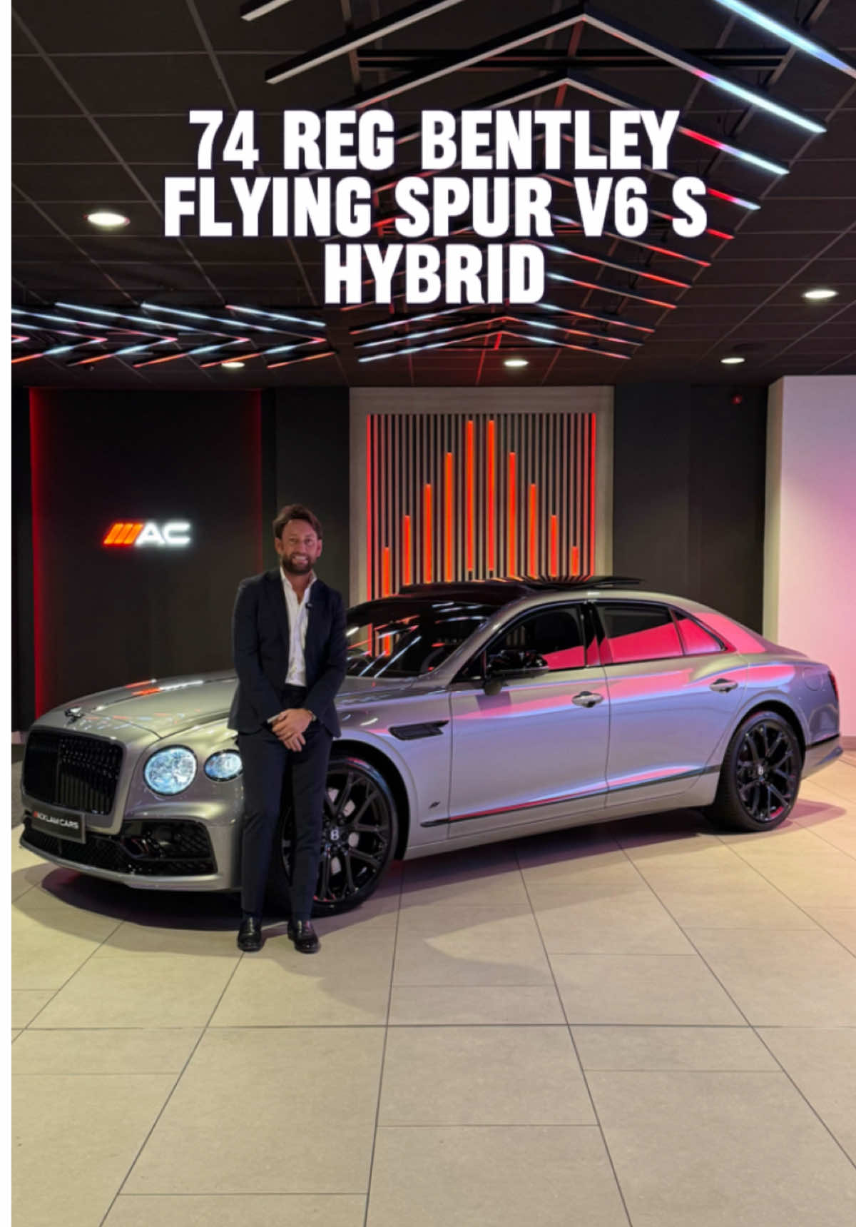 This one’s got the WOW factor 💥🔥 2024 74 Bentley Flying Spur 2.9 V6 S Hybrid Live Priced at £159,990 - Buy & Reserve Online - Contact Liam on 07795623213 or Business WhatsApp us on 07724101010 📲 Finished in Extended Range Hallmark Grey with 22