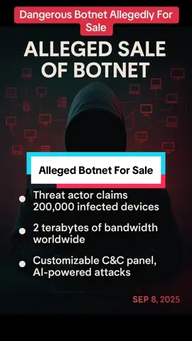 A cybercriminal named GRXT is selling a dangerous botnet on the cybercriminal forums. Anyone with cash can rent this service out and launch cyberattacks against websites. #ddos #cyberattack #cybercriminals #cybersecurity #news 