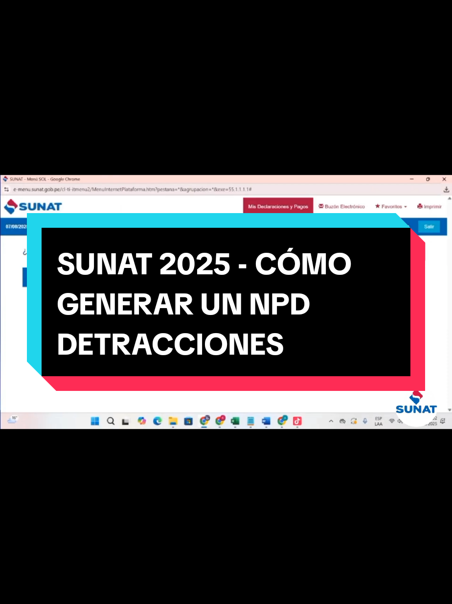 👉🇵🇪SUNAT 2025 - CÓMO GENERAR UN NPD DETRACCIONES #Contador #Ayacucho #Huamanga #Sunat #Vraem 
