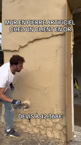 Mur en pierre artificiel chez mon client #chantier #mur #en #pierre #artificiel 
