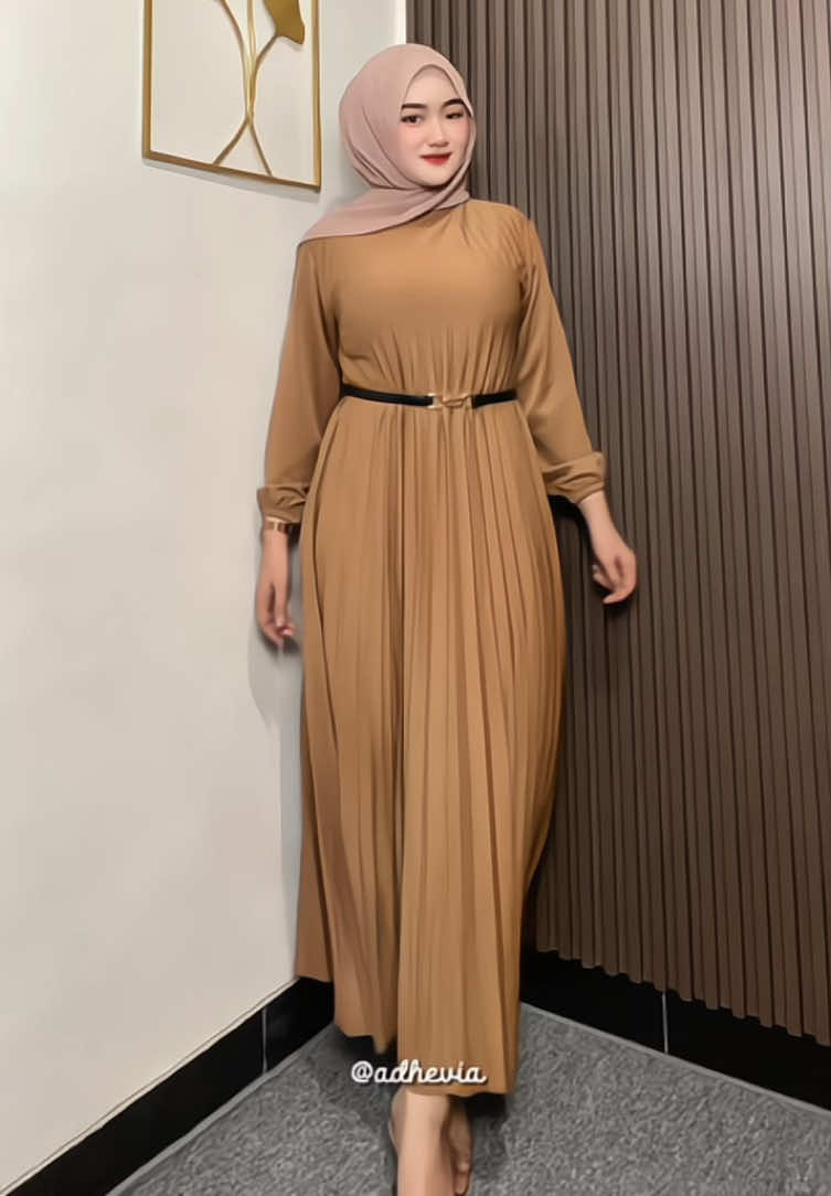 dress plisket cantik🫶🏻 #dressplisket #gamisplisket 