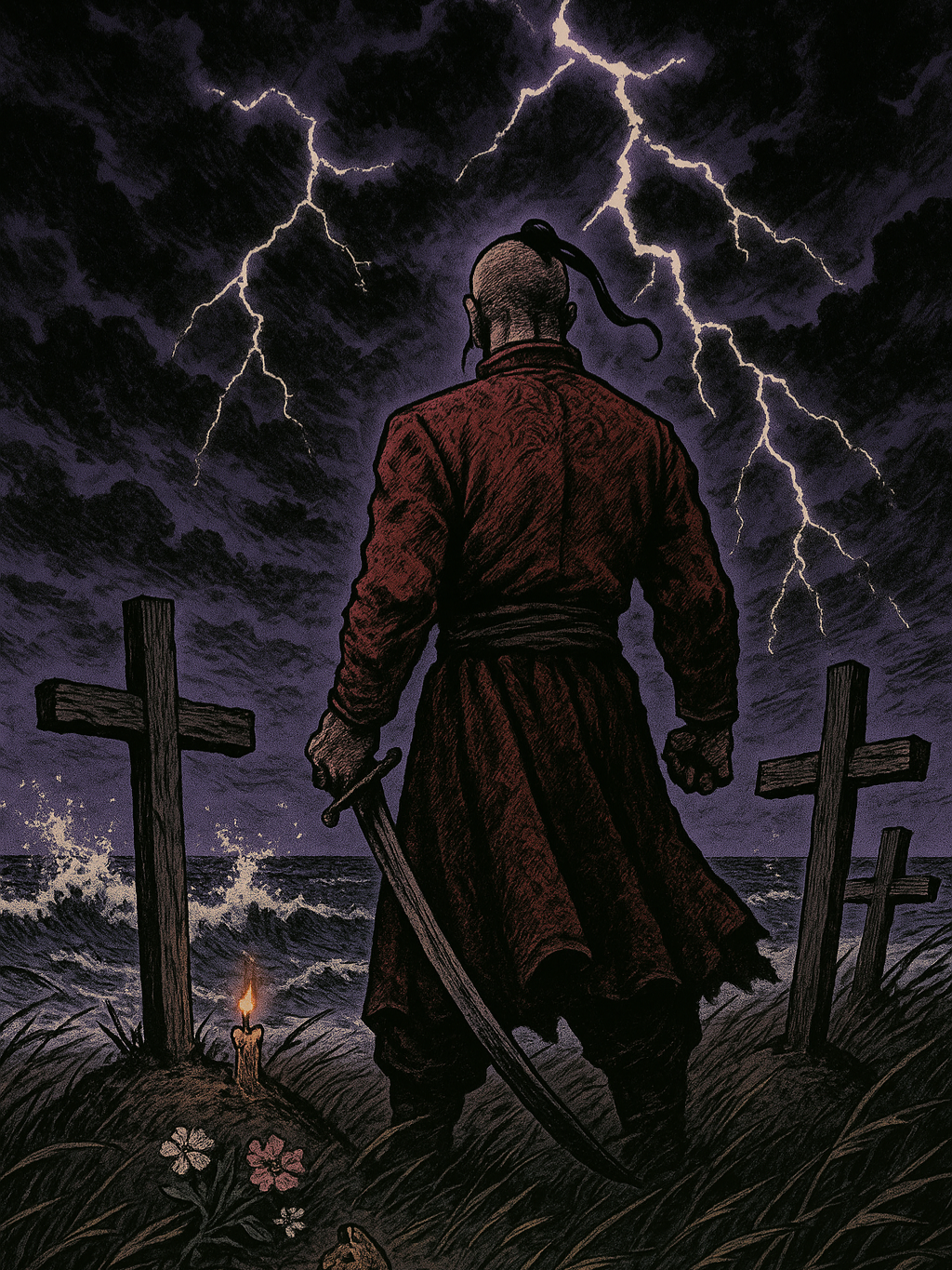 The most painful thing is returning to a place where no one is waiting for you. #glorytoukraine💙💛 #ukraine #darkfantasy #historicalmyth #SlavicFantasy #europa #козаки