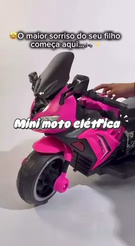 Mini Moto Elétrica Infantil Motinha Triciclo com Luz e Som Bateria 6v Recarregável#minimoto #minimotoeletrica #motoinfantil #promocao #viral 