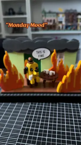 Monday and back at it. This is fine. #thisisfine #thisisfinedog #mondaymood #bricktok #corporatehumor 
