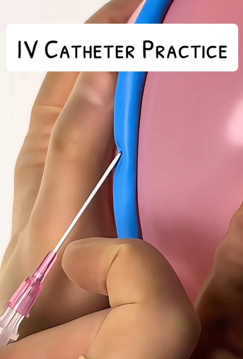 IV Catheter Practice! 🩸😷 #veterinariansoftiktok #doctorsoftiktok #nursesoftiktok #surgeonsoftiktok #medicaltiktok 