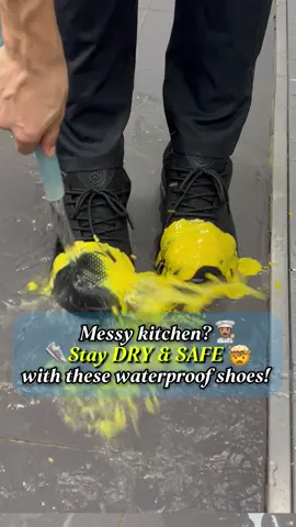 Still wearing regular shoes to a 10-hour shift? Why? 💀 #SlipResistant #oilproofshoes #waterproof #chefshoes #chef #kitchen #GetReadyforFashionWeek  #Fallfreshnes
