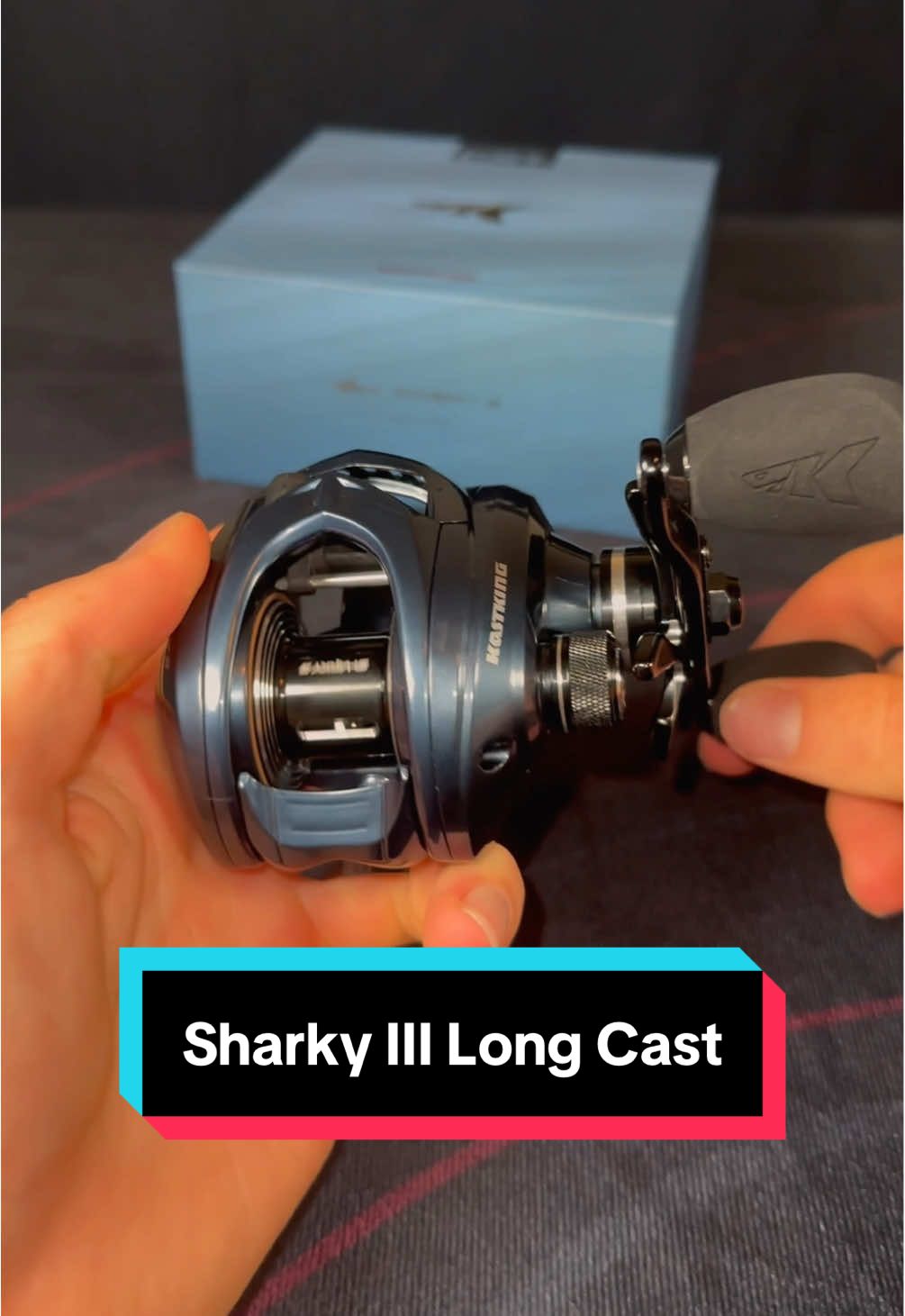 Meet the new Sharky III Long Cast! #baitcaster #fishingreel #longcast #sharky3 #kastkinghunter  🎥 @Hunterdubs.fwtx 
