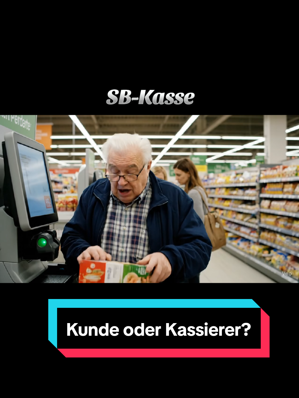 Kunde oder Kassierer? #KI #fyp #rentner #lustig #xyzabc 