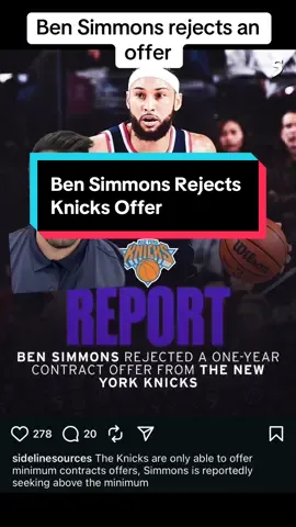 #bensimmons #NBA #nbatok #knicks #nyknicks @Ringer NBA @NBA @Shams Charania  @New York Knicks @Brooklyn Nets @Philadelphia 76ers @LA Clippers @houstonrockets 