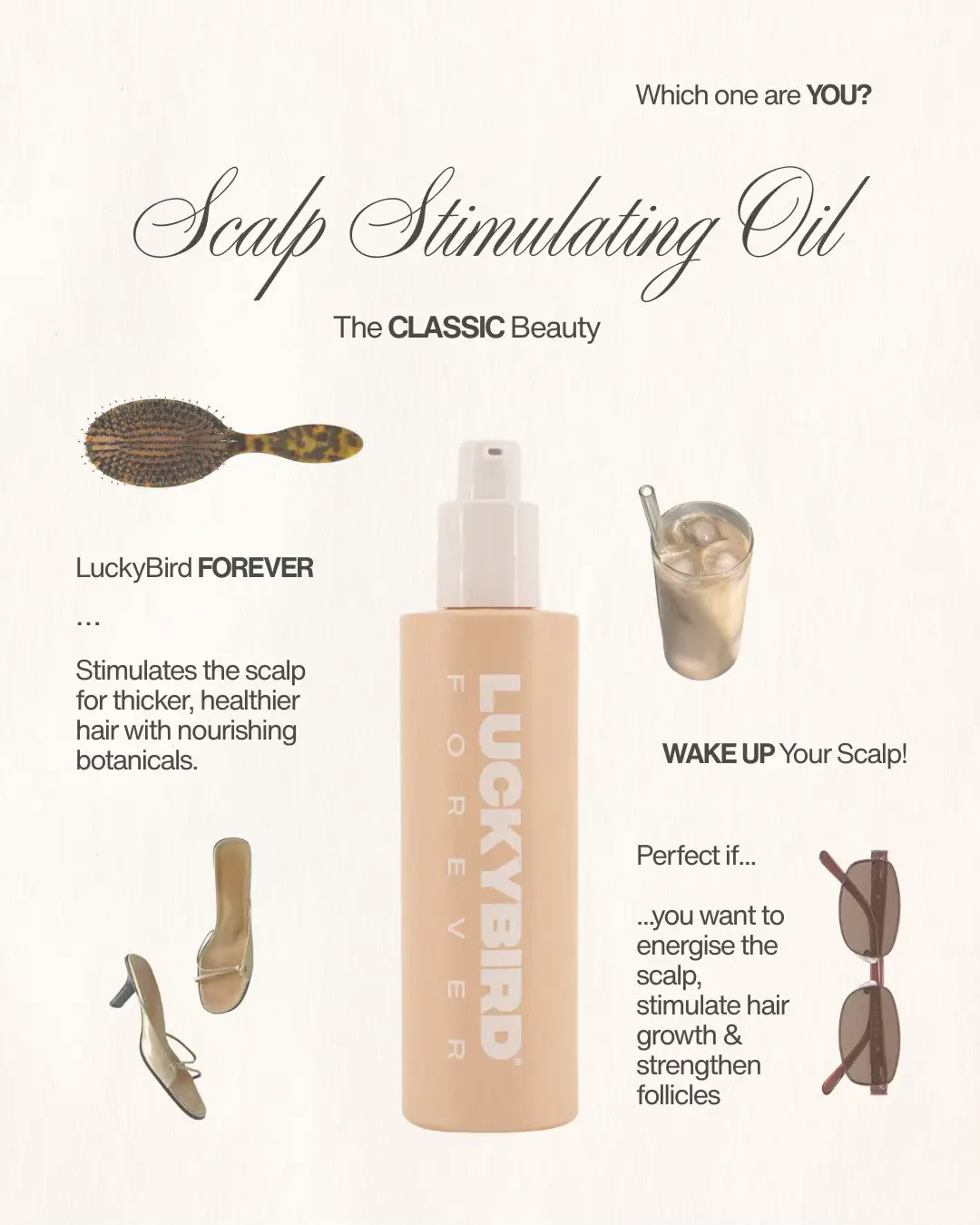 Which lucky aesthetic are you? 🎀🥒Stimulate or refresh your scalp with our natural growth oils🧴 #scalpoil #hairquiz #giftideas #luckybirdforever 
