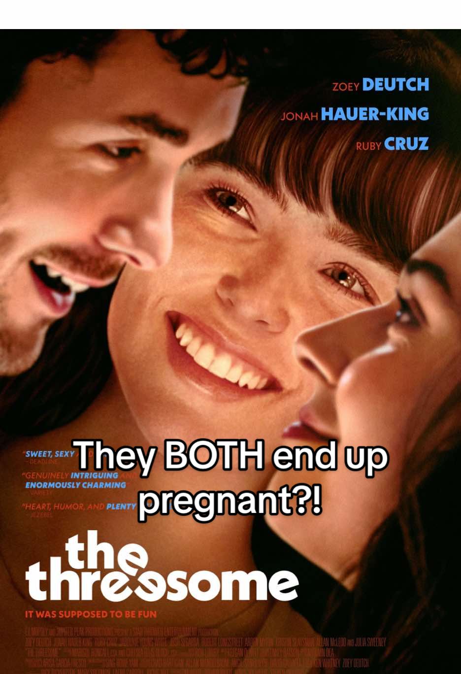 #thethreesome #whattowatch #jonahhauerking #zoeydeutch #rubycruz @Shayla | PixelSceneMedia