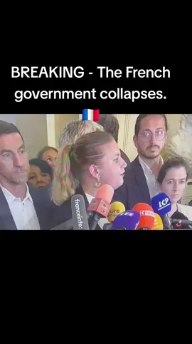 #BREAKING - The French government collapses.  And now they are now demanding impeachment or resignation of Macron. The entire country will be brought to a standstill in 2 days time as the people take to the streets to demand change. We hear you France 🇫🇷 🇫🇷🇫🇷