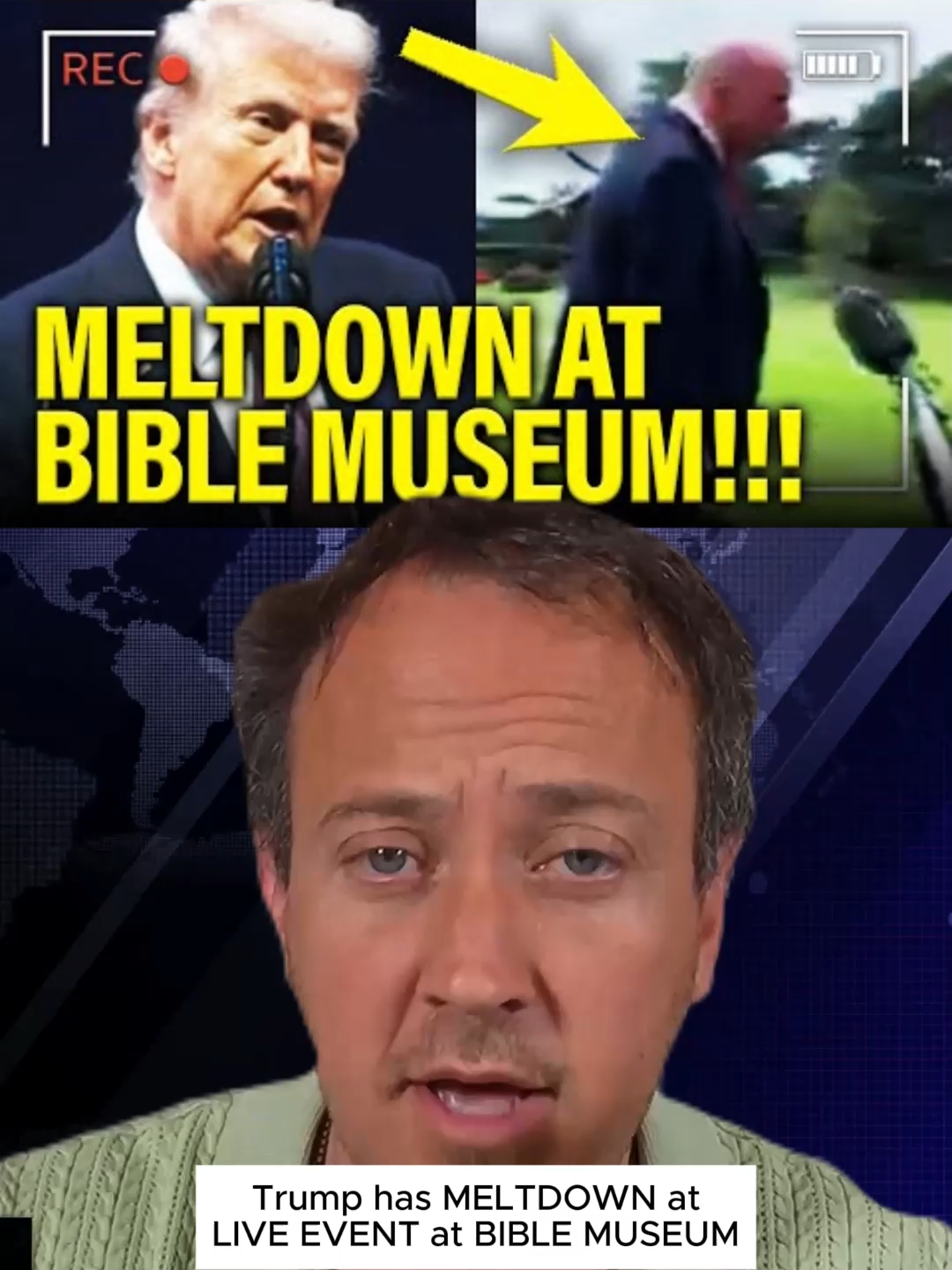 Trump has MELTDOWN at LIVE EVENT at BIBLE MUSEUM #MeidasTouch #BenMeiselas #donaldtrump #newyorkcity #USNews #News