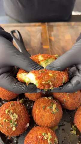 Cheese stuffed croquettes 