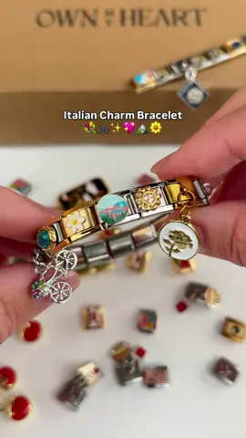the iconic 2000s Charm Bracelets🌟 www.ownmyheart.com #2000sfashion #italiancharmbracelet #ownmyheartbracelet #charmbracelet #cyprusjewellery