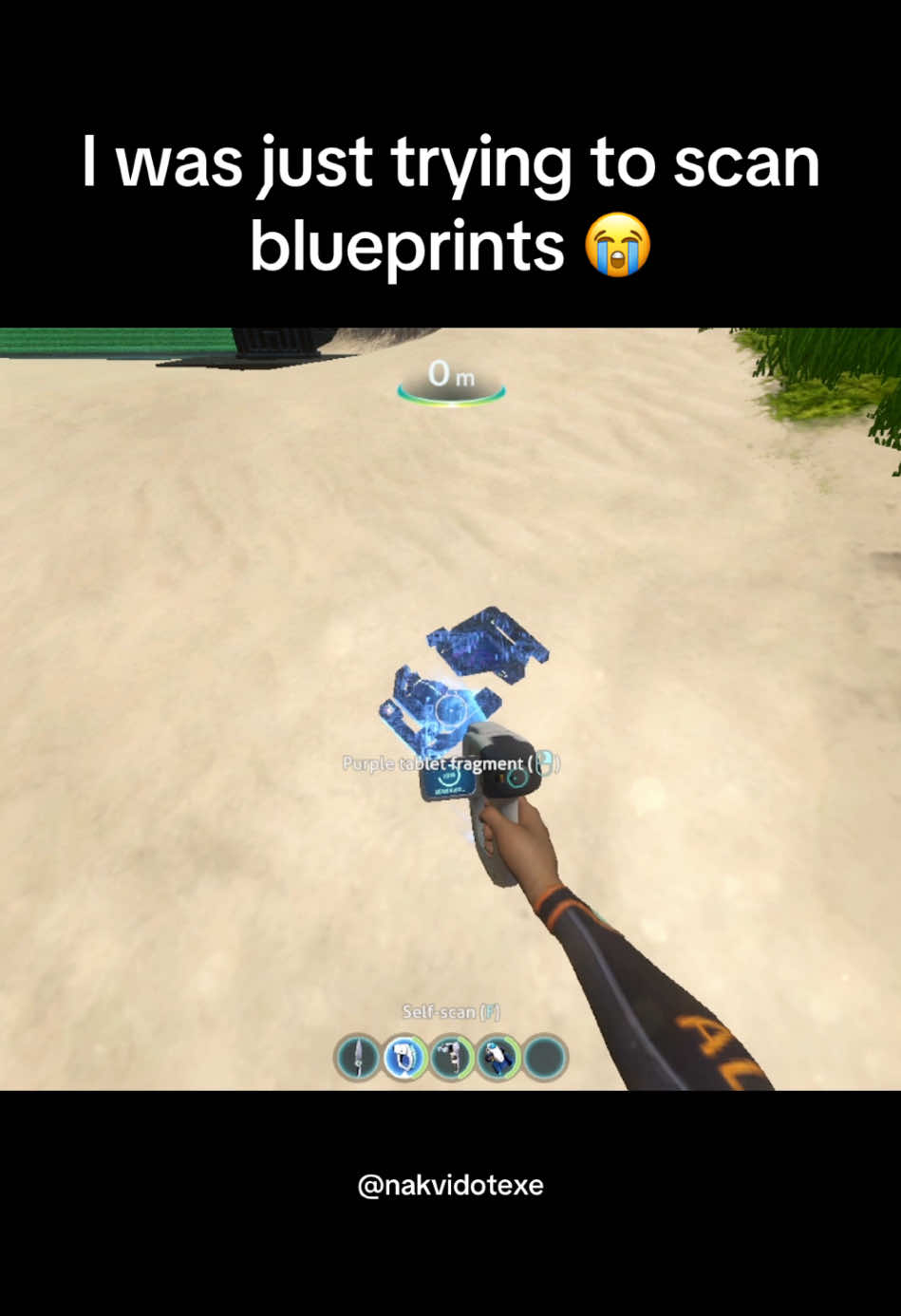 I just wanted a blueprint 😭  #foryou #subnautica #gaming #leviathan #reaperleviathan 