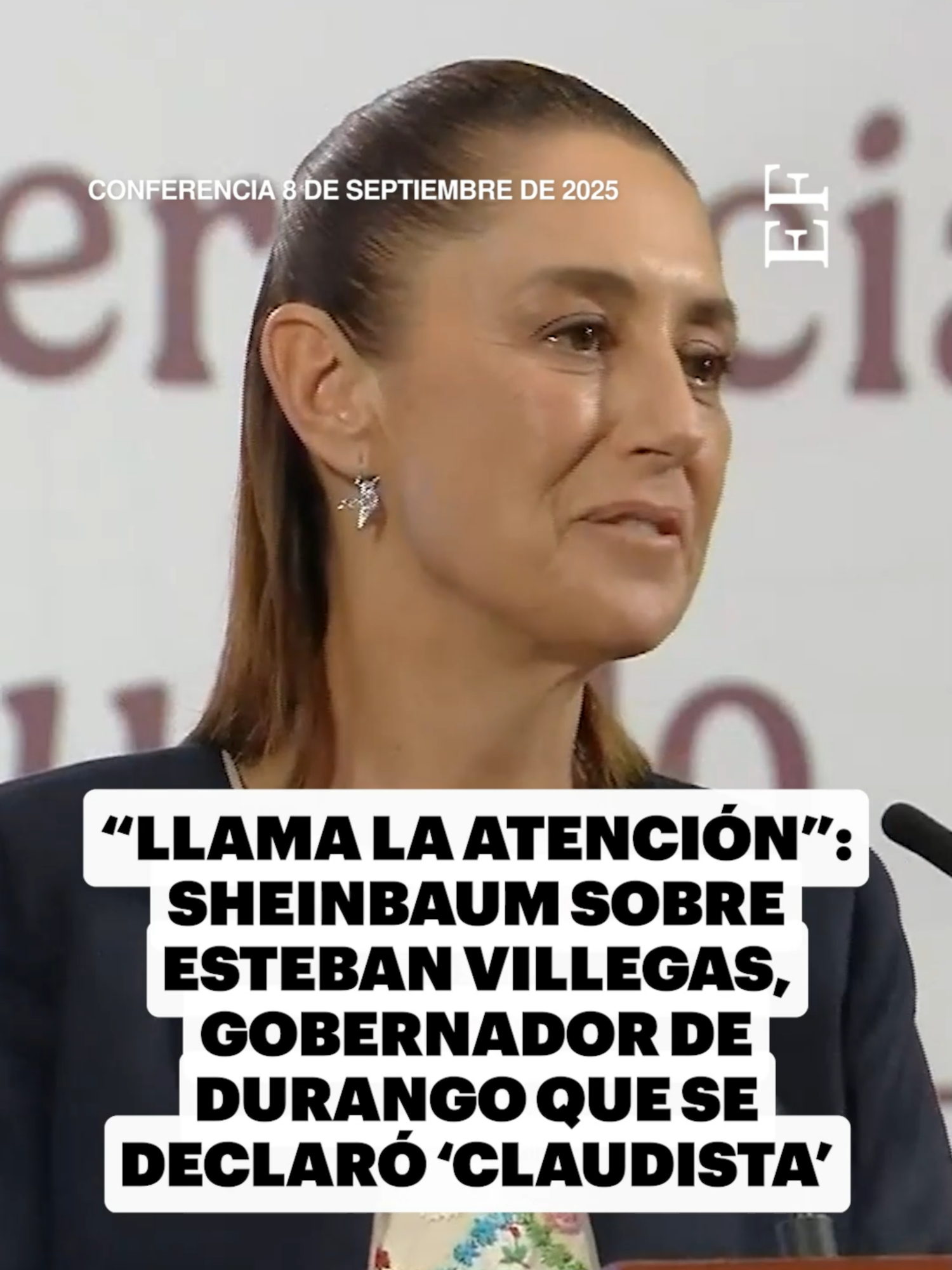 “Me llama la atención”: La presidenta Claudia Sheinbaum habla de Esteban Villegas, el ‘góber’ priísta de Durango que se declaró ‘Claudista’ #estebanvillegas #politica #claudiasheinbaum #durango #pri