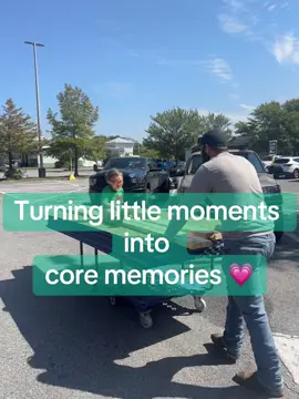 I still remember riding on the carts at Lowe’s with my dad when I was little. Find beauty in the small things and make them big memories 💗🥰 #dad #daddysboy #lowes 