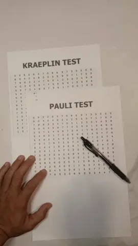 Kreplin test & Pauli test (hitungan koran yg berbeda cara pengerjaan)#pisikotestnipolri #akmil #bintaratniad #kreaplinpaulitest @sugiat.767 