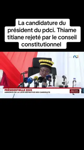 La candidature du président du pdci-rda 
