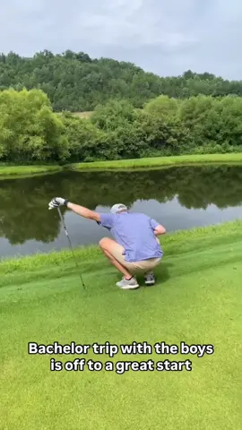 Tough day on the course for the boys 💀 #golf #golftok #golftiktok #bachelorparty (Via IG/thilderbrand)