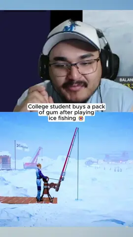 Salt Papi locked in on the ice fishing game #icefishing #kickstreaming 