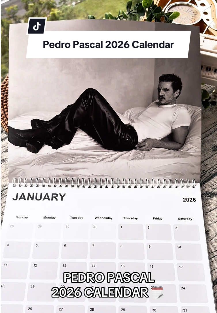 I’m ready for be with my daddy in next year 👀🤭🗓️ #pedropascal #pedropascaledit #celebritycrush #calendar2026 #giftideas 