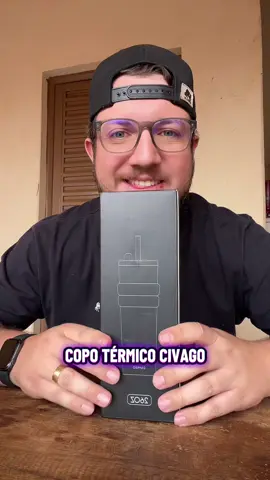Civago Copo Térmico 770ml com revestimento cerâmico tampa antivazamento e protetor para o canudo.  #civago #copotermico