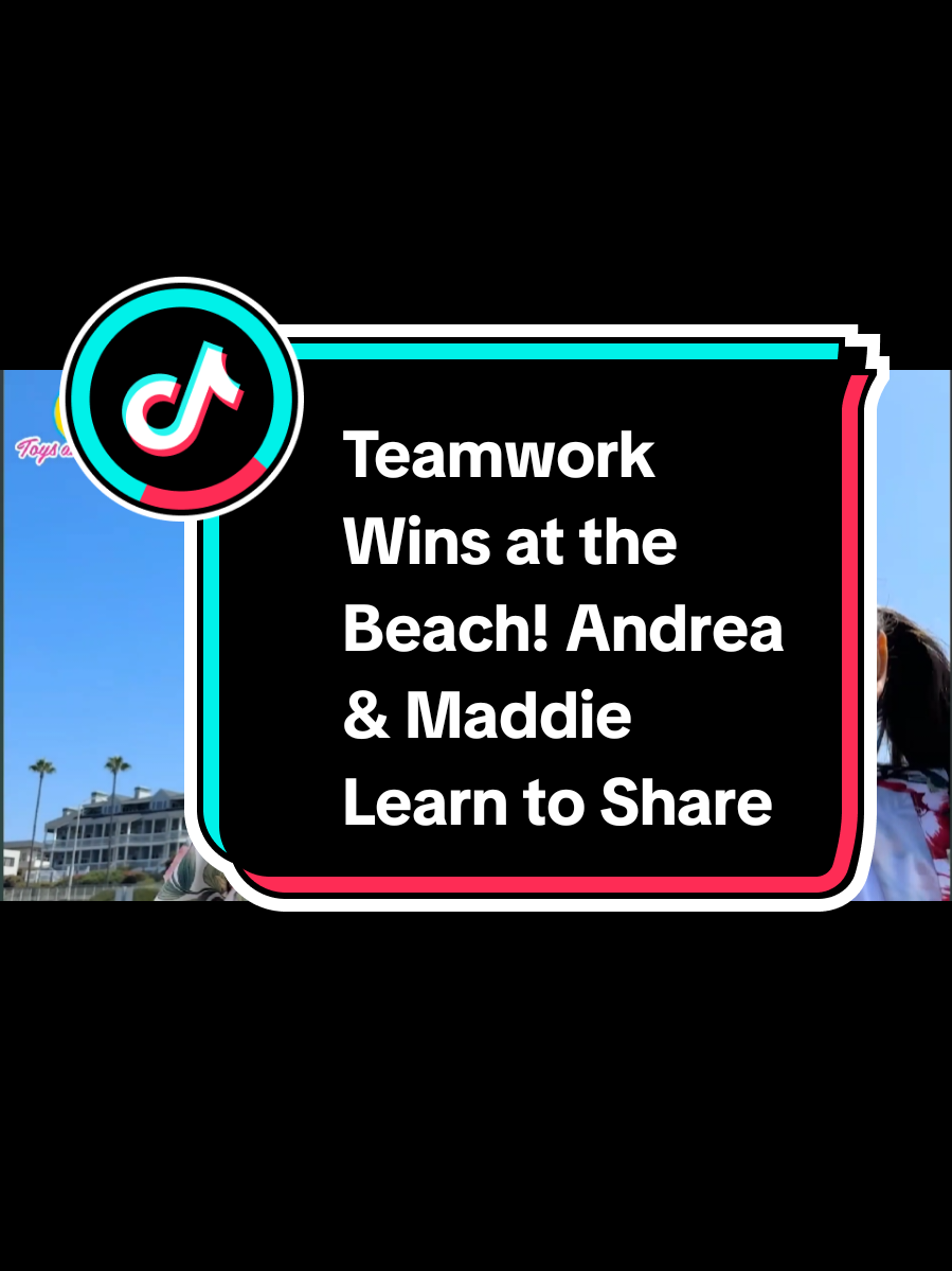 Teamwork Wins at the Beach! Andrea & Maddie Learn to Share.  #toysandcolors #kidsshow #tutorial #goviral #growmyaccount #viral_video #fyp #100millionviews #flypシ #10millionadoptions #trendingvideo #unfreezemyacount 