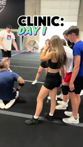 Ain’t nothin, but good vibes #clinic #cheer #tumbling #stunting #coaching
