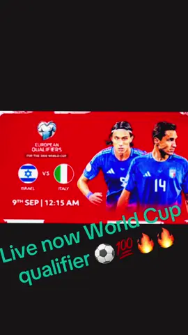 Israel 🇮🇱 vs Italy 🇮🇹 World Cup qualifier match up this is starting now 2:45pm est time make sure to tune in to watch this will be a great game !! 💯💯💯⚽️⚽️🔥🔥🔥🔥 Comment below ⬇️  Follow me friends :)!! #italy #isreal #soccertiktok #worldcup #football 