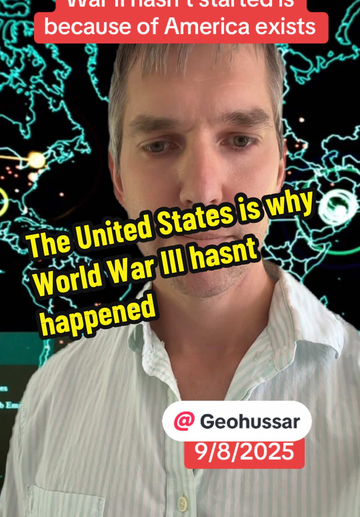 The only reason why World War III hasn’t started is because the United States exists. @GeoHussar  @GeoHussar  @GeoHussar  #ww3  #war #ussr  #geopolitics #history 