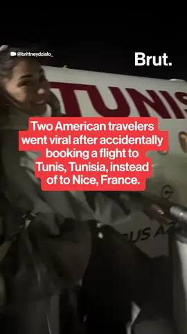 Two American travelers went viral after accidentally booking a flight to Tunis, Tunisia, instead of to Nice, France. #travel #tunis #Tunisia #nicefrance #viralvideo