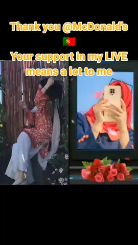 McDonald's 🇵🇹, thank you for the incredible support in my LIVE! I will keep creating better LIVE content! @McDonald's 🇵🇹 #tiktoklive #livehighlights #livegift #handhearts 