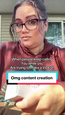 Omg, it never fails to… I try to make a Tik Tok or brand video and the phone rings. Honestly, many times I don’t answer anyways. It’s like message me already .. why you calling … #contentcreatorsoftiktok #contentcreatorstruggles 