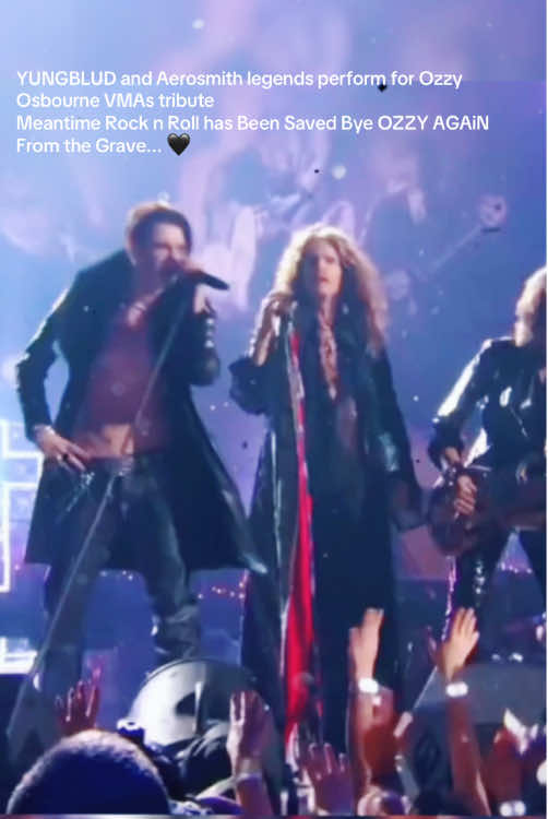 This performance brought me to tears 🖤 #ozzyosbourne #ozzy #yungblud #vmas 