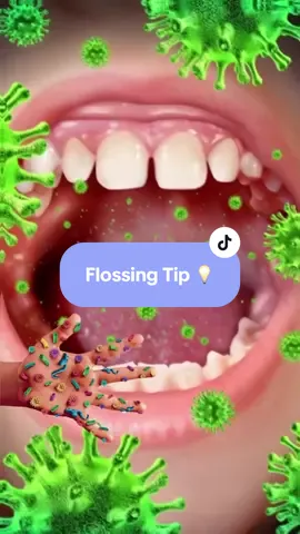 A simple💡TIP, but an essential one! Who does this before they floss?! — #Dental #Dentist #FlossingTips #PediatricDentist 