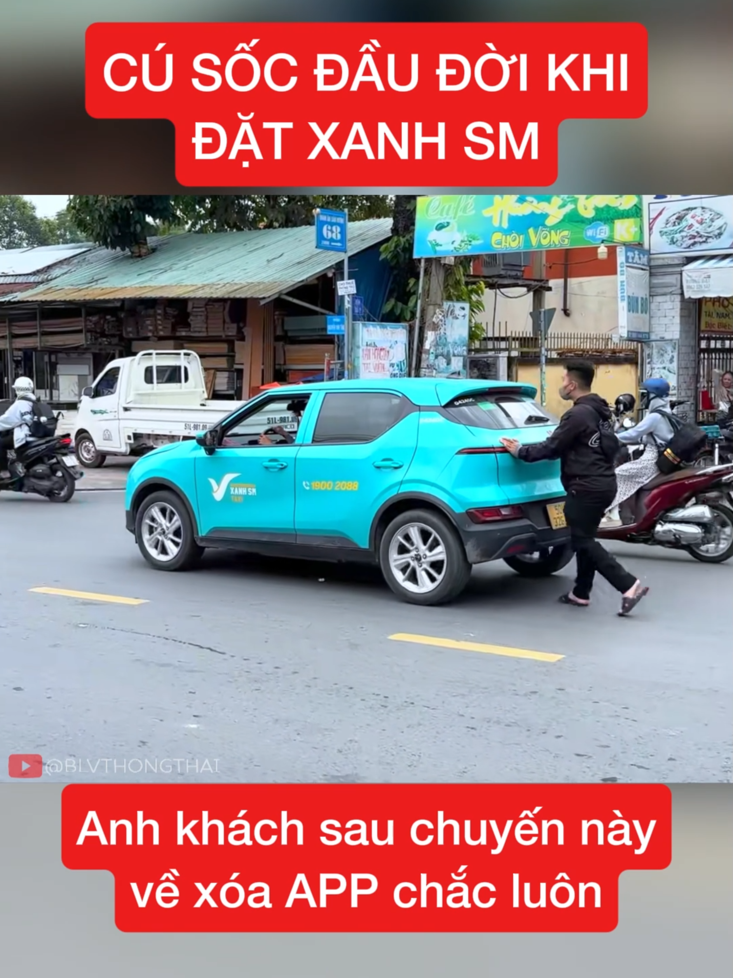 Cú Sốc Đầu Đời: Đặt Xe Xanh SM Nhưng Khách Phải Xuống Đẩy Bộ? #vinfast #xedien #tintuc #otodien #vinfastdrama #blvthongthai