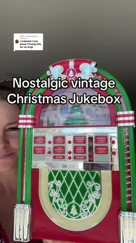 Replying to @St3lthySloth I hope you love it as much as we do!  Such a cute idea to have a vintage jukebox playing all the nostalgic Christmas classics you love to sing a long to 🥹.  We will definitely have this for years to come.            #vintagechristmas #nostalgiacore #christmasdecor #mrchristmas #jukebox @QVC, Inc 
