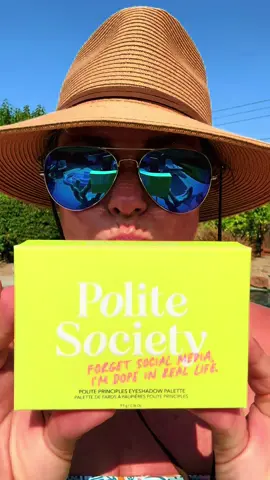 Forget social media, I’m dope in real life! @Polite Society Beauty knows what’s up! This is the       perfect size eyeshadow palette for travel and everyday looks, with gorgeous colors and just the right amount of sparkle. ✨ stay tuned for the next GRWM! #tiktokshoprestock #MakeupRoutine #politesocietybeauty #keepinitreal #reallife 