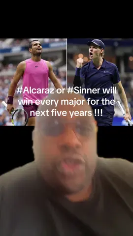 #greenscreen #Alcaraz or #Sinner will win every major for the next five years !!!
