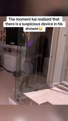 The moment kai realized that there is a suspicious device in his shower😳 #kaicenat 